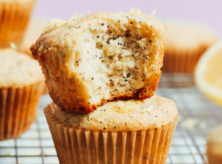 Gluten-Free Lemon Poppy Seed Muffins (Vegan)