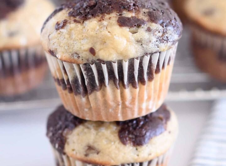 Banana Chocolate Swirl Muffins - Mel's Kitchen Cafe