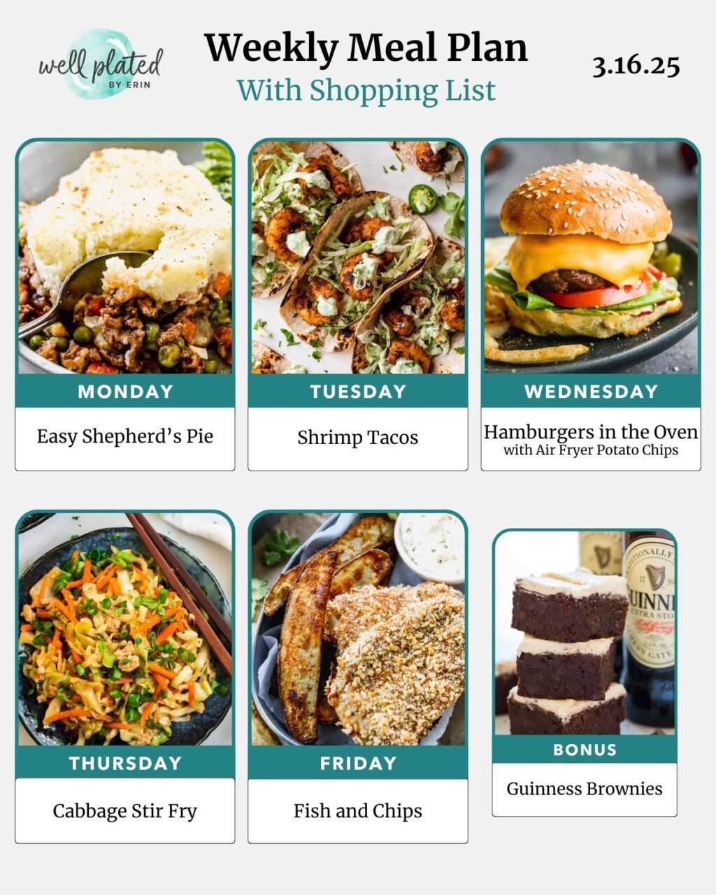 Weekly Meal Plan 3.16.25 – WellPlated.com