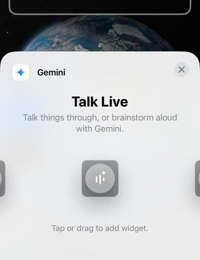 You can now talk to Google Gemini from your iPhone's lock screen