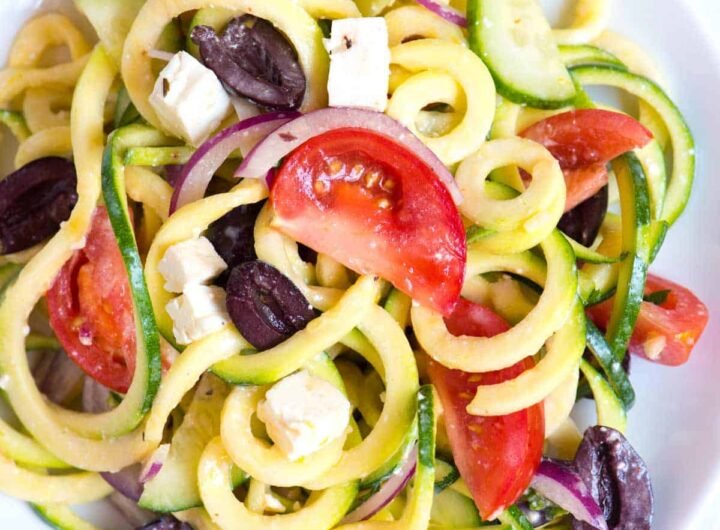 Mediterranean Zucchini Noodles Salad Recipe