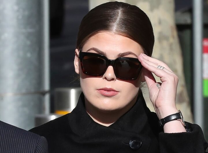 Belle Gibson arrives at court