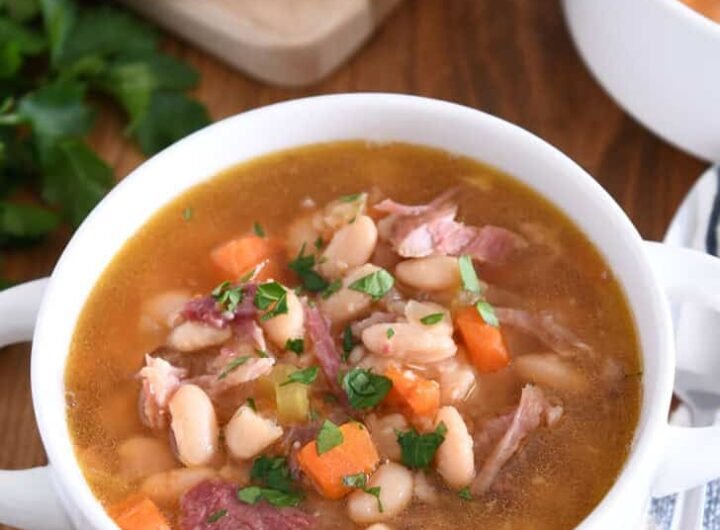 Slow Cooker Ham and Bean Soup