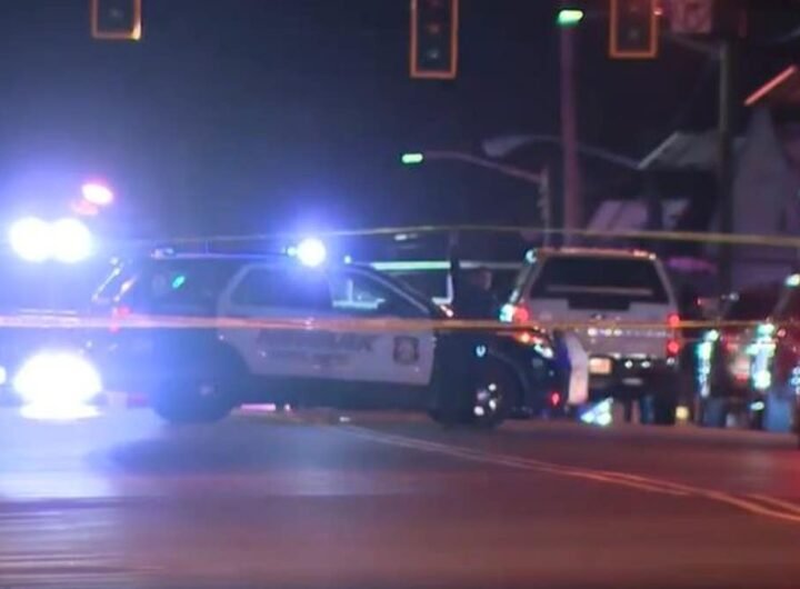 Police are investigating after two officers were shot Friday night in Newark, N.J.