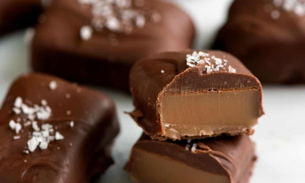 Salted Chocolate Covered Caramels