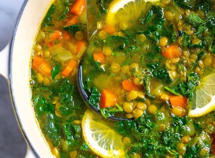 Lemon Turmeric Lentil Soup Recipe