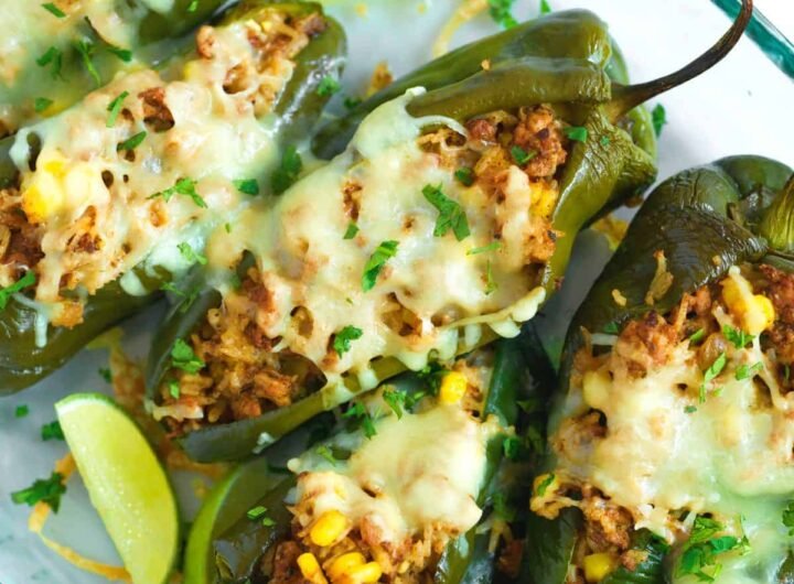Cheesy Stuffed Poblano Peppers Recipe