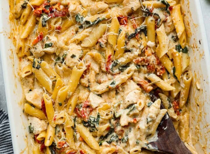 Tuscan Chicken Pasta Bake